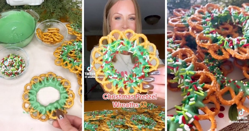 How to Make No-Bake Christmas Pretzel Wreaths for a Super Festive Treat