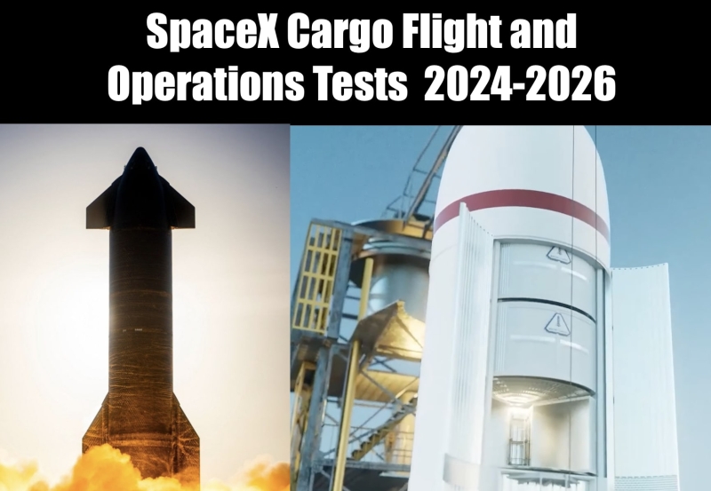 SpaceX Cargo Flight and Operations Tests 2024-2026