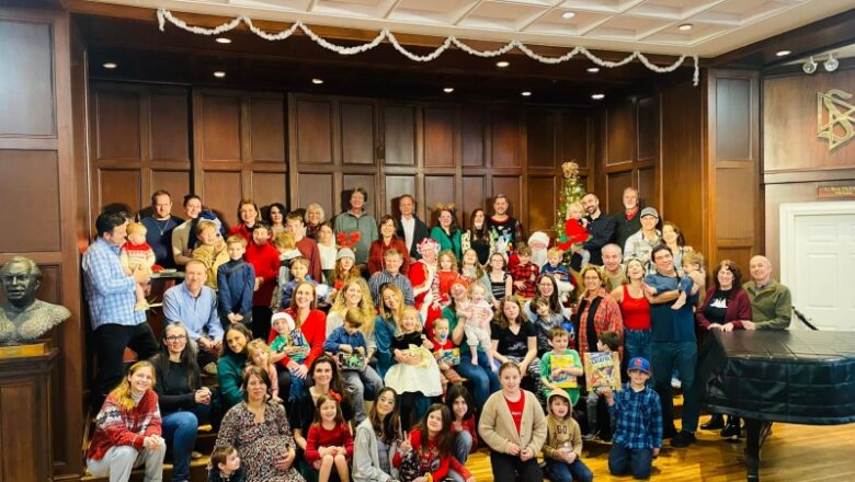 Santa Delights During Holiday Party at Church of Scientology Nashville