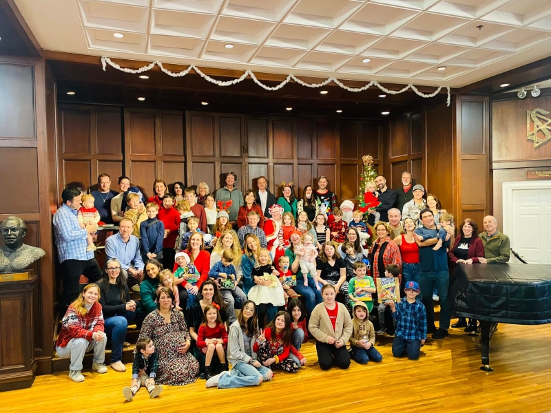 Santa Delights During Holiday Party at Church of Scientology Nashville