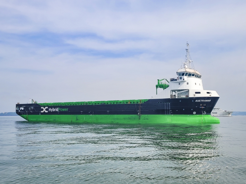 Electric hybrid vessel Electramar signs up with ESL’s AtoB@C Shipping