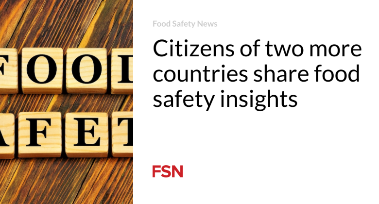 People of 2 more nations share food security insights