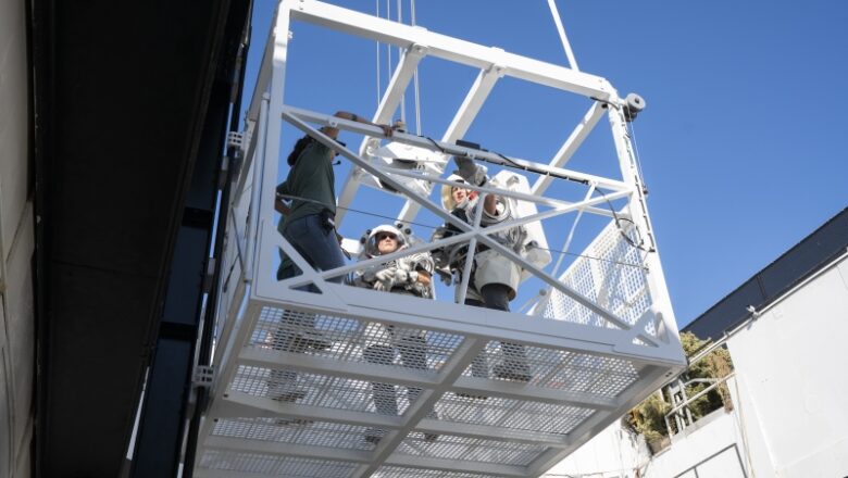 NASA Astronauts Test SpaceX Elevator Concept for Artemis Lunar Lander