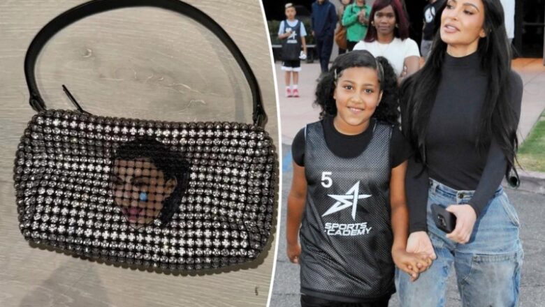 North West gets customized Alexander Wang bag including mother Kim Kardashian’s weeping face