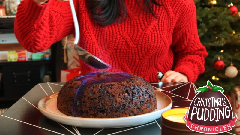 Allie’s Christmas Pudding Chronicles: Flambéing and Serving