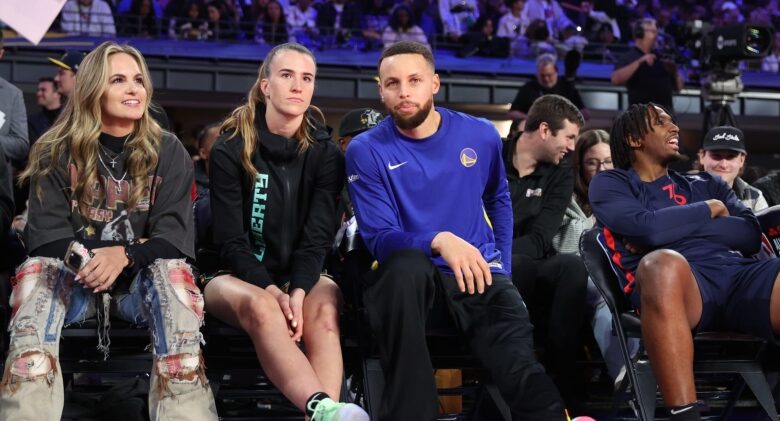 <aSteph Curry Leaves NBA Fans in Awe by Beating Sabrina Ionescu in 3-Point Shootout