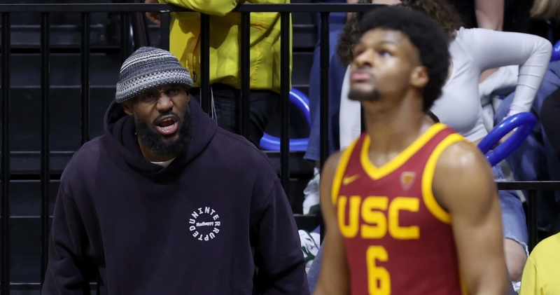 Lakers’ LeBron James on If USC’s Bronny Will Enter 2024 NBA Draft: ‘It’s Up to Him’