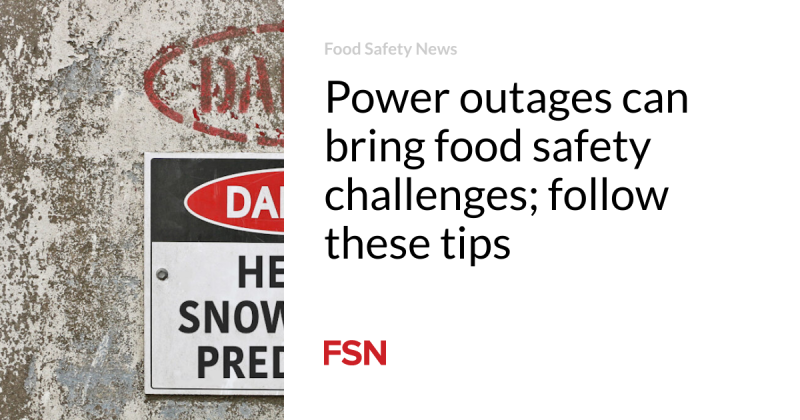 Power blackouts can bring food security difficulties; follow these pointers