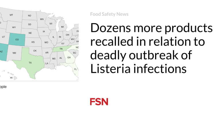 Lots more items remembered in relation to lethal break out of Listeria infections