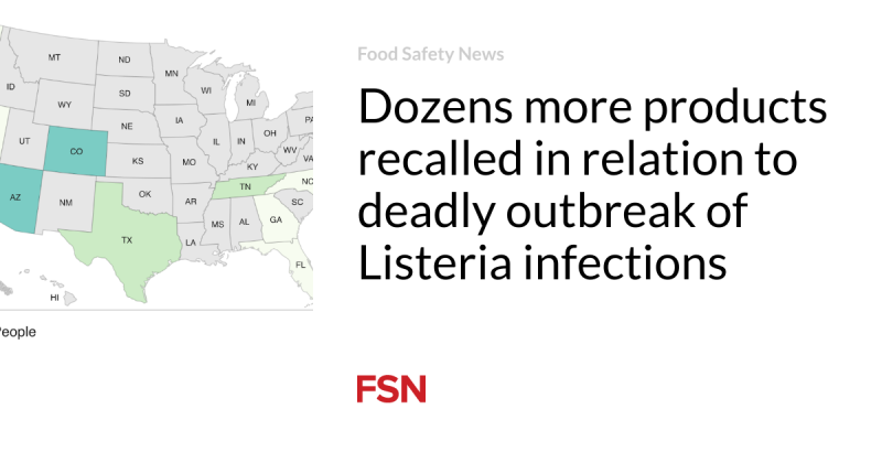 Lots more items remembered in relation to lethal break out of Listeria infections