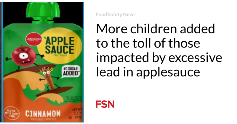 More kids contributed to the toll of those affected by extreme lead in applesauce