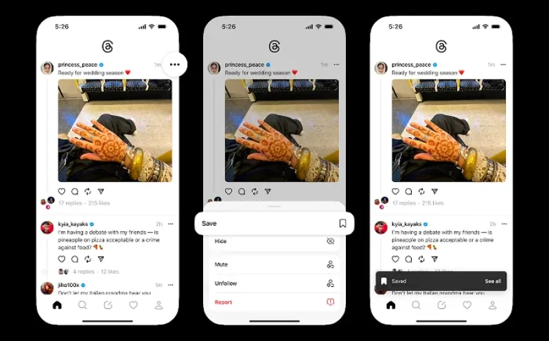 Threads Expands Saved Posts to All Users