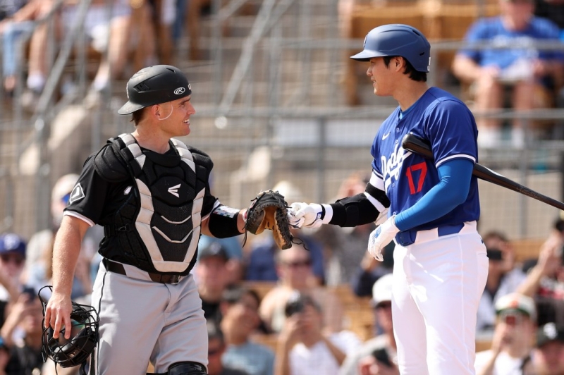 Chicago White Sox get the 1st take a look at Shohei Ohtani– who homers in his spring launching for Los Angeles Dodgers