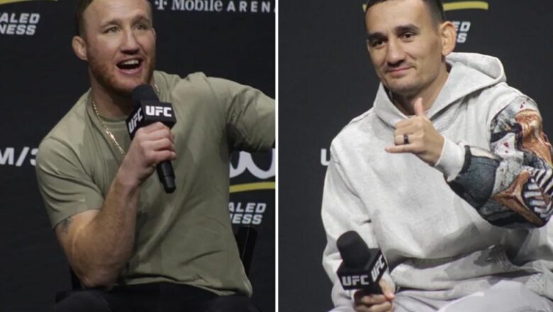 Video: Watch the UFC 300 Q&A with Justin Gaethje, Max Holloway, more