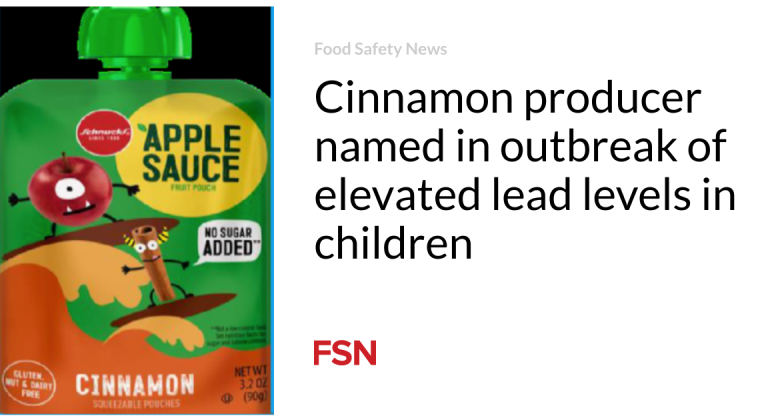 Cinnamon manufacturer called in break out of raised lead levels in kids