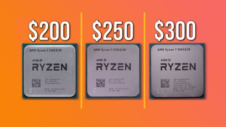 AMD X3D CPU Versus: 5800X3D vs 5700X3D vs 5600X3D