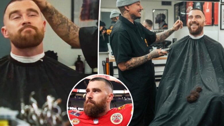 Travis Kelce begins ‘brand-new chapter’ with fresh hairstyle and beard trim: ‘Had to clean it up’