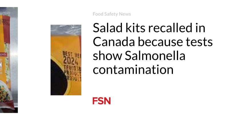 Salad sets remembered in Canada since tests reveal Salmonella contamination