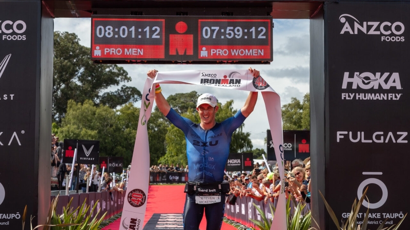 Australian star Steve McKenna shares psychological message after IRONMAN New Zealand win