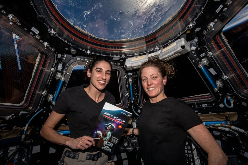 NASA Astronauts Jasmin Moghbeli and Loral O’Hara Read “First Woman”