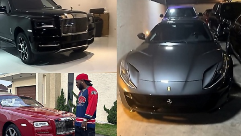 Have A Look At Luxury Cars Inside Burna Boy’s Garage, From Cullinan And Maybach To Aventador To Urus