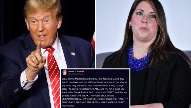 Trump states ex-RNC chair Ronna McDaniel remains in ‘Never Neverland’ after being visited NBC News