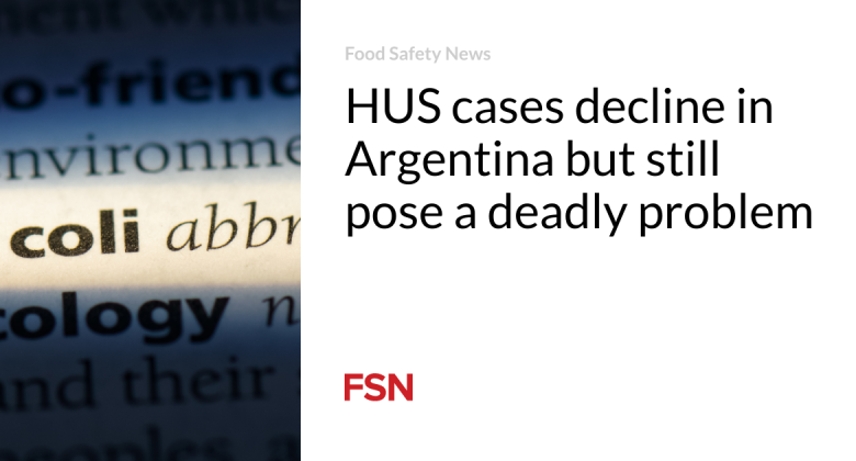 HUS cases decrease in Argentina however still position a fatal issue