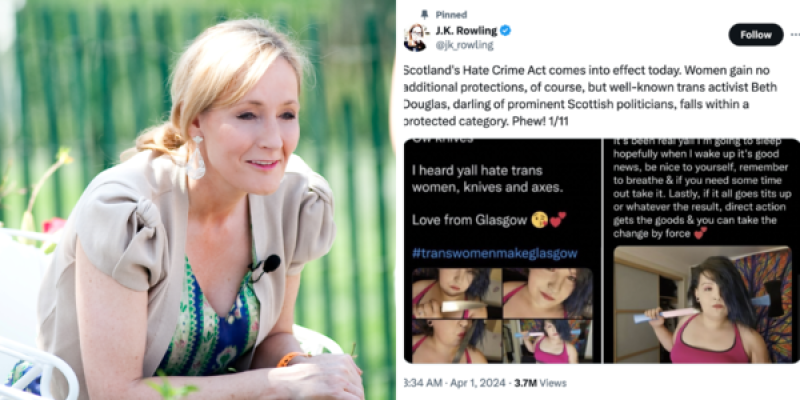 JK Rowling attempts authorities to apprehend her for ‘misgendering’ after Scottish hate criminal offense law works