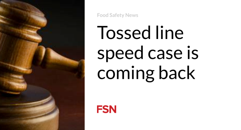 Tossed line speed case is returning