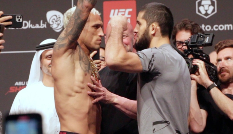 Charles Oliveira unbothered by UFC champ Islam Makhachev pressing to eliminate Dustin Poirier