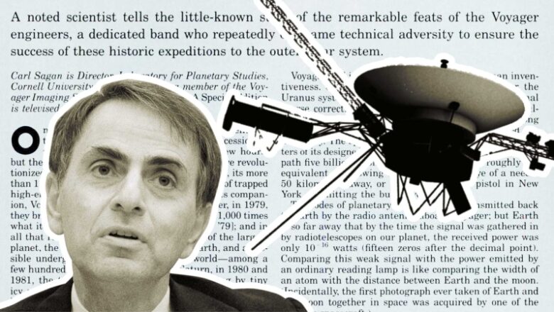 Carl Sagan in 1986: ‘Voyager has actually ended up being a brand-new sort of smart being– part robotic, part human’