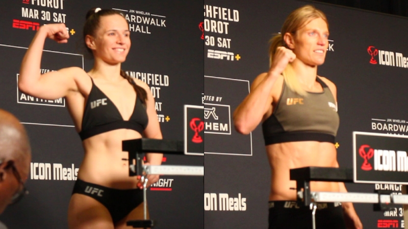 UFC on ESPN 54 video: Erin Blanchfield, Manon Fiorot make weight for centerpiece