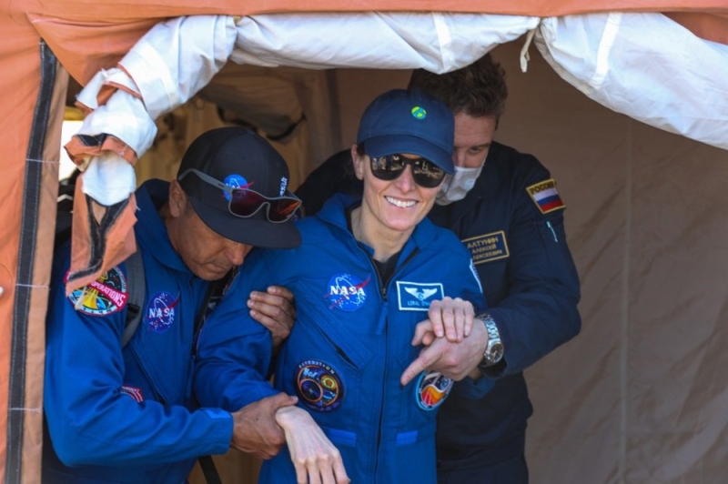 International group securely goes back to Earth from the International Space Station