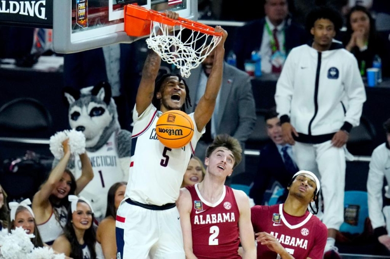 Protecting champ Connecticut go back to the NCAA title video game, beating Alabama 86-72