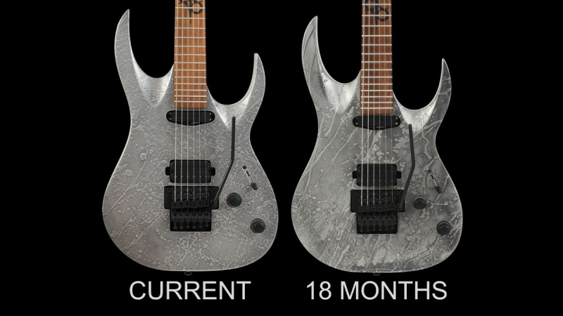 “The metal components in the surface will provide a vintage-looking patina particular to each guitar”: Solar has actually released a metal guitar that actually oxidizes depending upon how you play it