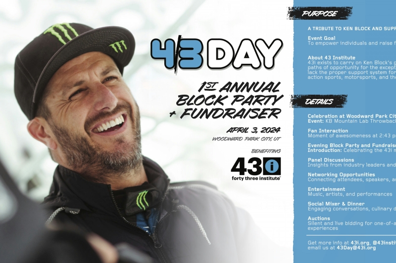 First Annual Block Party and Fundraiser to Honor Ken Block on April 4 (4/3)