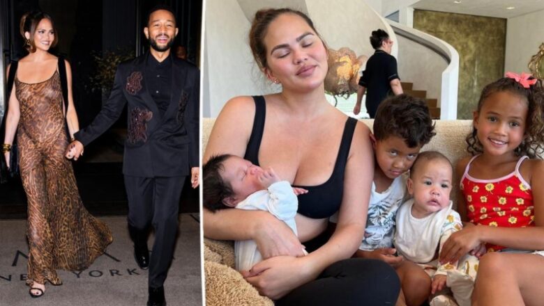 Chrissy Teigen, John Legend can’t settle on whether they ‘d like more kids after inviting child No. 4 less than a year ago