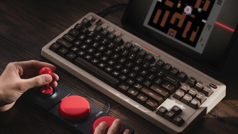 8BitDo rotates to PC fond memories with C64-style mechanical keyboard and external joystick