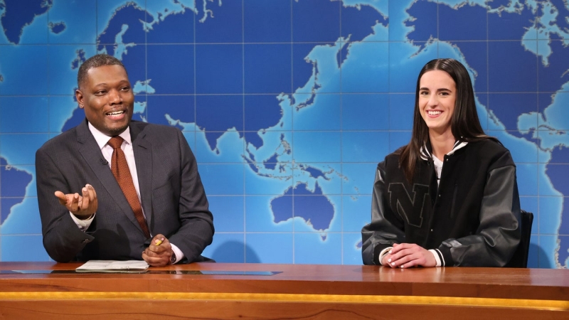 Caitlin Clark Beat Michael Ché at His Own Game During Her Hilarious Saturday Night Live Debut