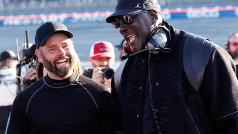 NASCAR delight in a Michael Jordan minute as His Airness offers a huge increase to his post-hoops enthusiasm at the track