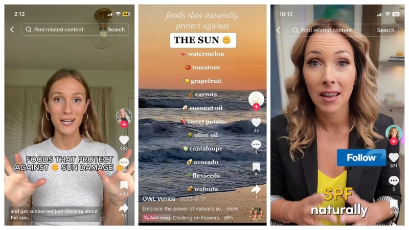 TikTok Myth of the Week: ‘Natural SPF’ Supplements