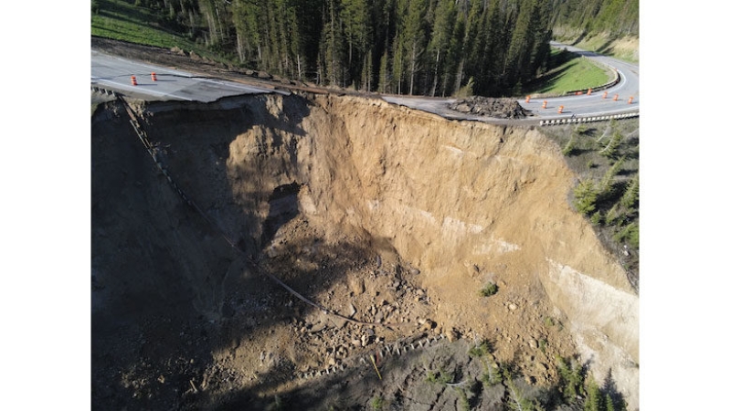 Short-term Detour Underway After Portion of Wyoming’s Teton Pass Crumbles