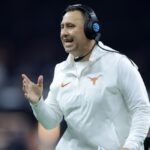 Texas’ Steve Sarkisian Talks Renewed Texas A&M, Arkansas Rivalries After SEC Move