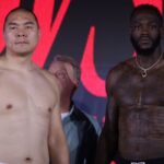 Zhang 68.2 pounds much heavier than Wilder at weigh-in