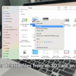 Recuperate erased files from an SD card on a Mac in 5 methods