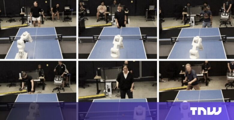 Google DeepMind’s brand-new AI robotic plays table tennis at ‘human level’