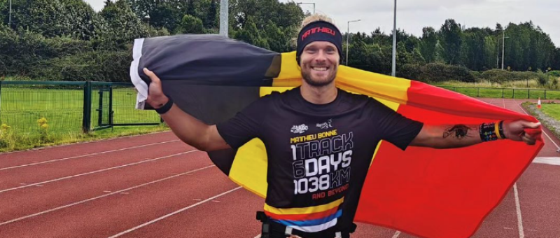 Matthieu Bonne on track for brand-new world record effort with Belgian record