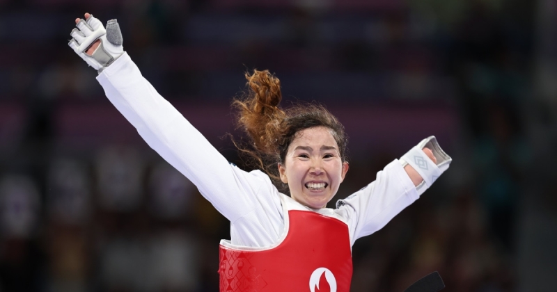 Parataekwondo professional athlete Zakia Khudadadi wins very first medal for the Refugee Paralympic Team