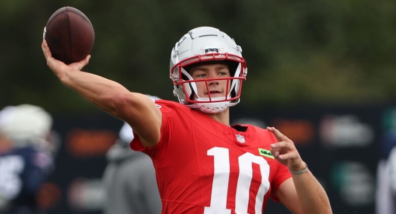 Patriots Set Timeline for Maye, Brissett QB1 Call; HC Says It’s ‘Still a Competition’