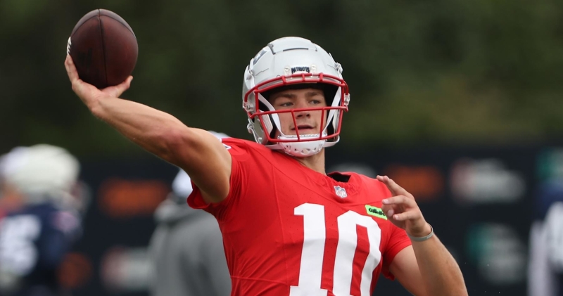 Patriots Set Timeline for Maye, Brissett QB1 Call; HC Says It’s ‘Still a Competition’